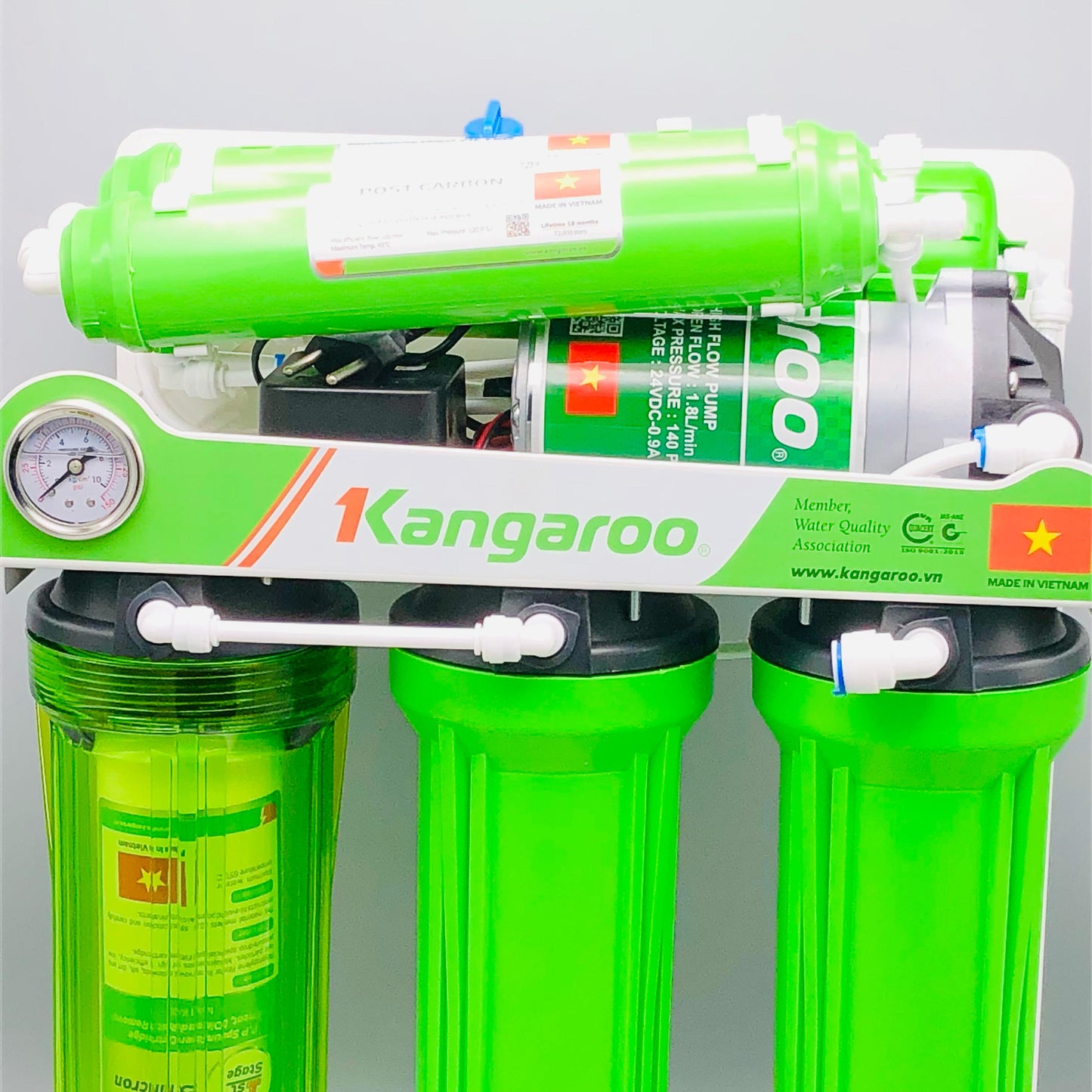 Kangaroo 6 Stage Reverse Osmosis Water Purification System With Stand K2358G6