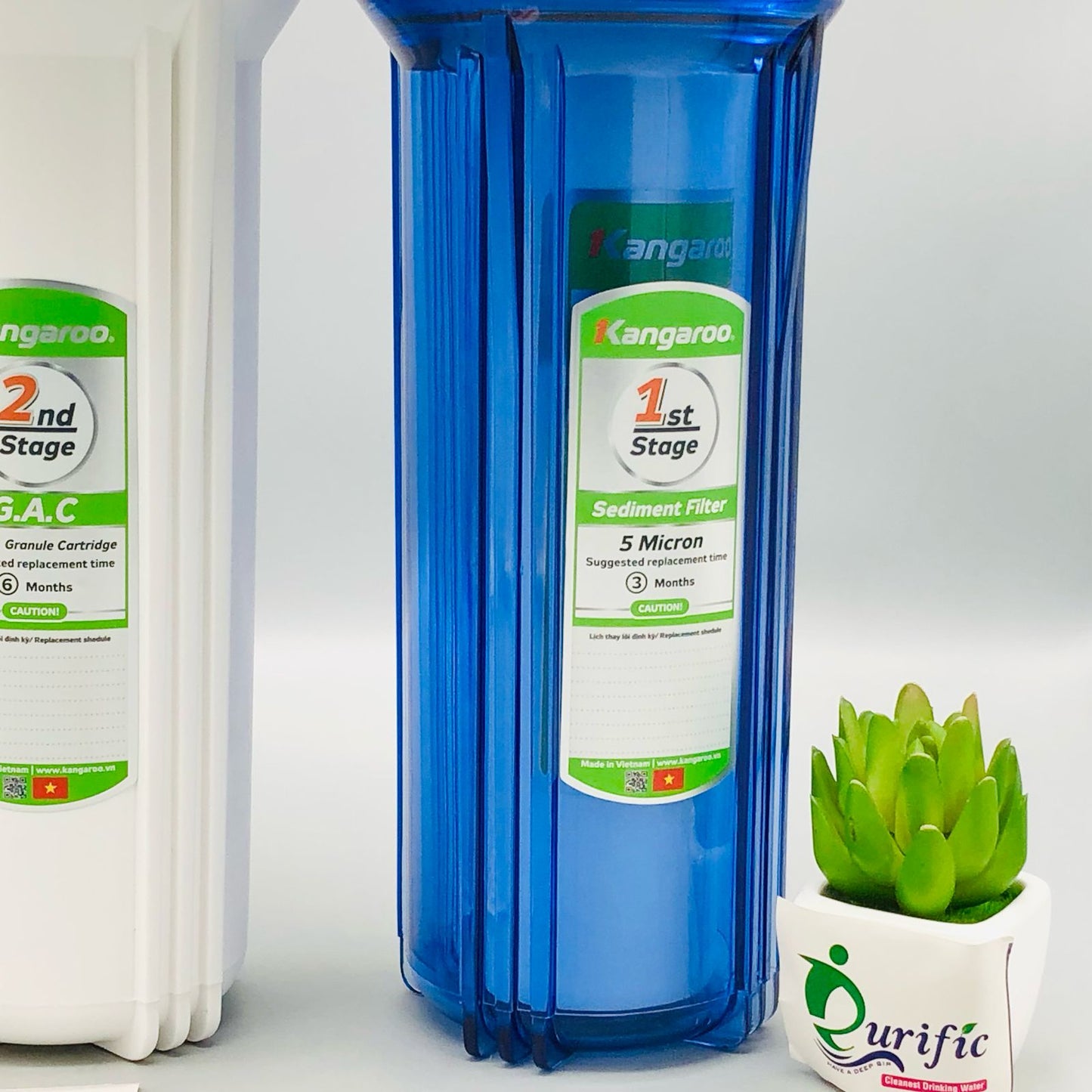 Kangaroo 3 Stage Premium Water Purification System 10" Vietnam