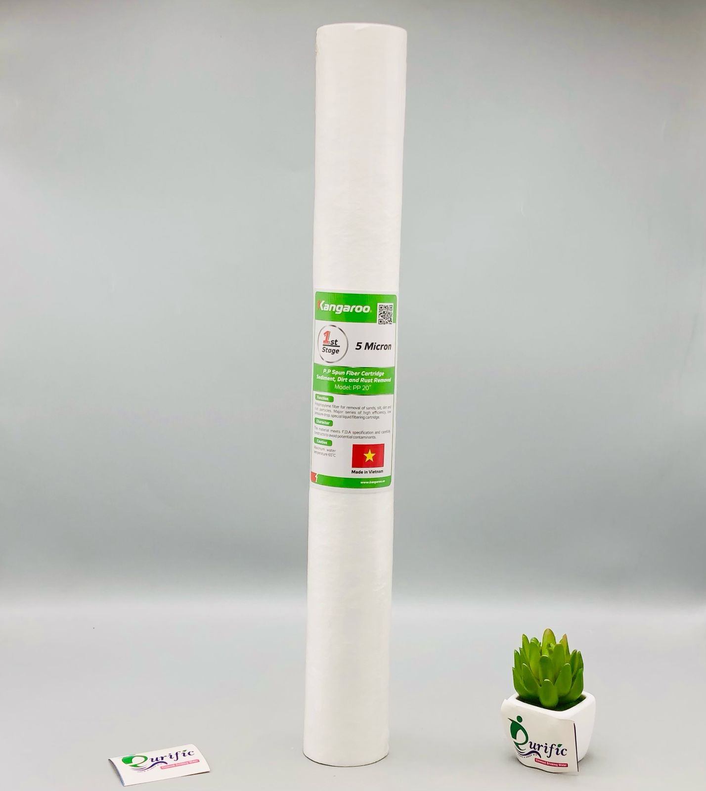 Kangaroo Sediment Filter Slim Cartridge 20" Vietnam Imported