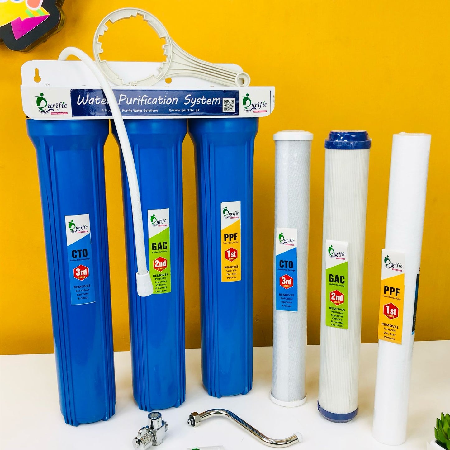3 Stage Water Purification System 20" Slim