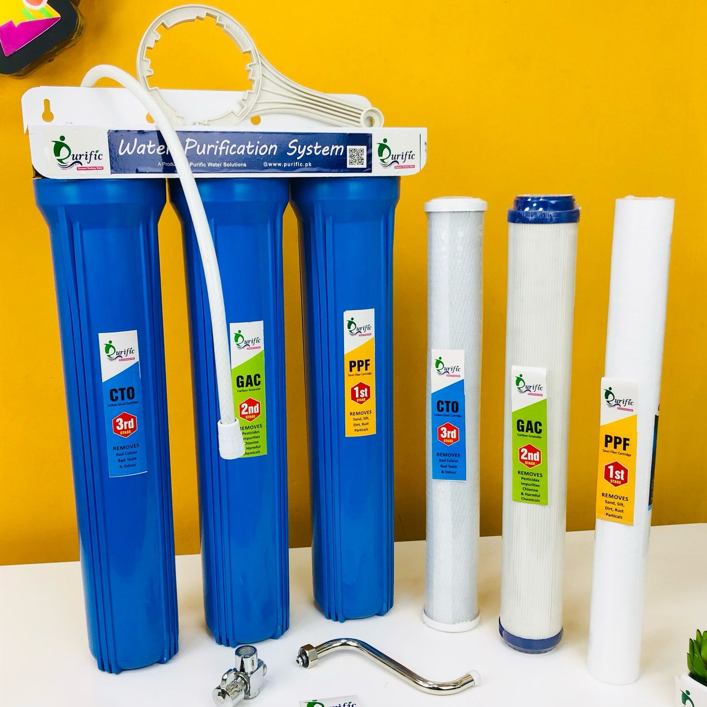 3 Stage Water Purification System 20" Slim