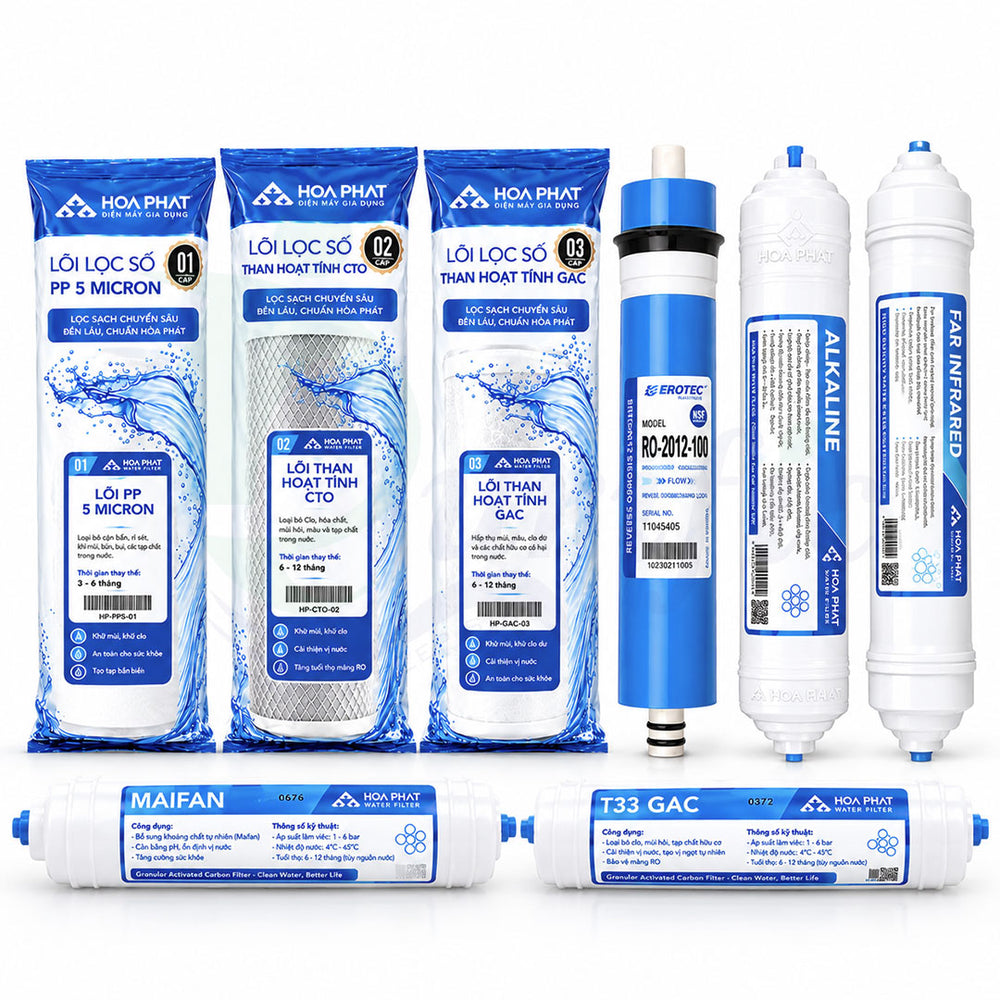 8 Stage All Filter Set for RO Water Purifier