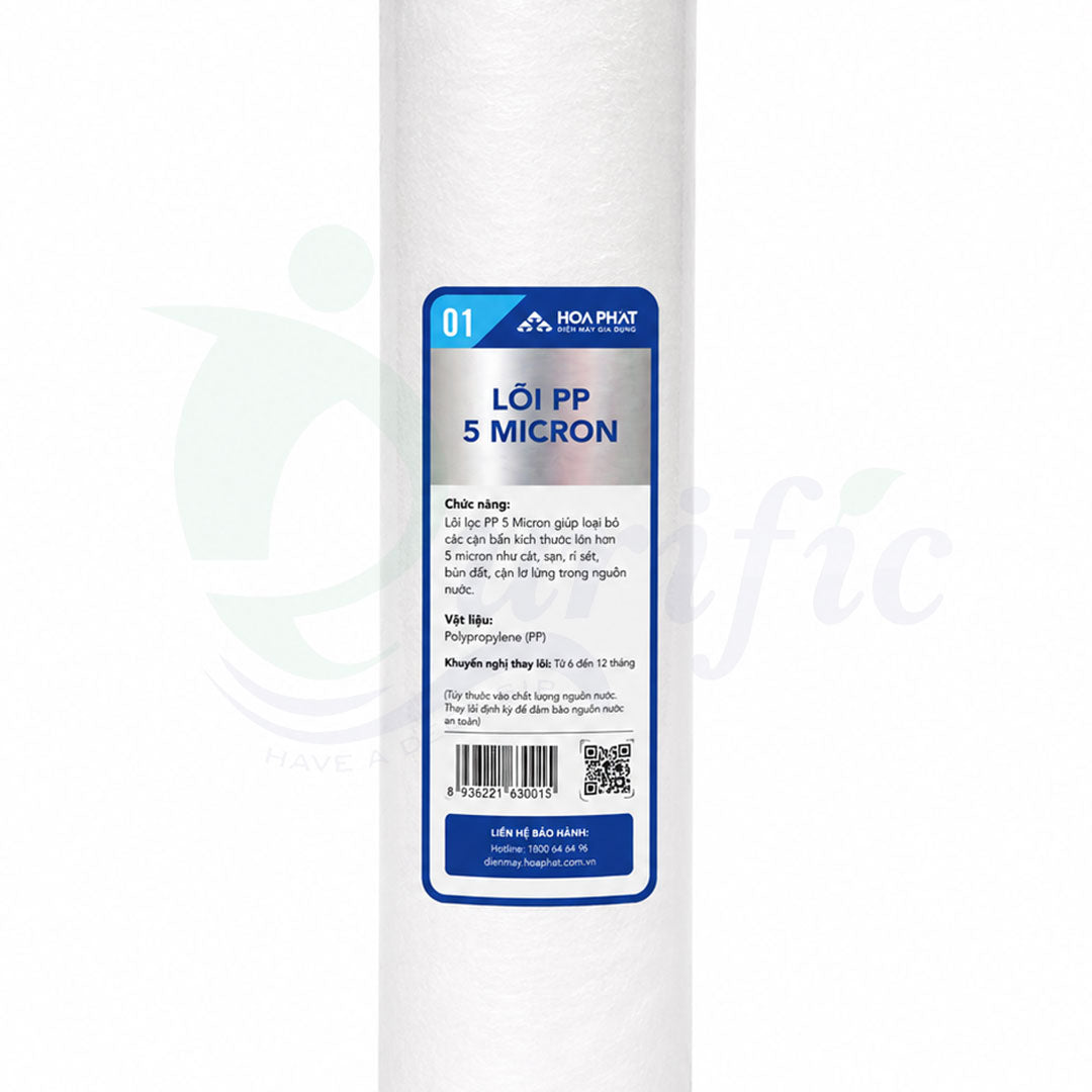 Hoa Phat 20 Inch Slim PPF 5 Micron Sediment Filter