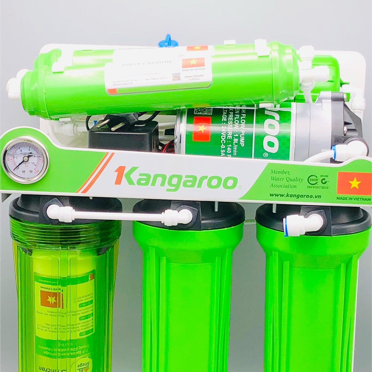 Kangaroo 6 Stage Reverse Osmosis Water Purification System With Stand  K2358G6