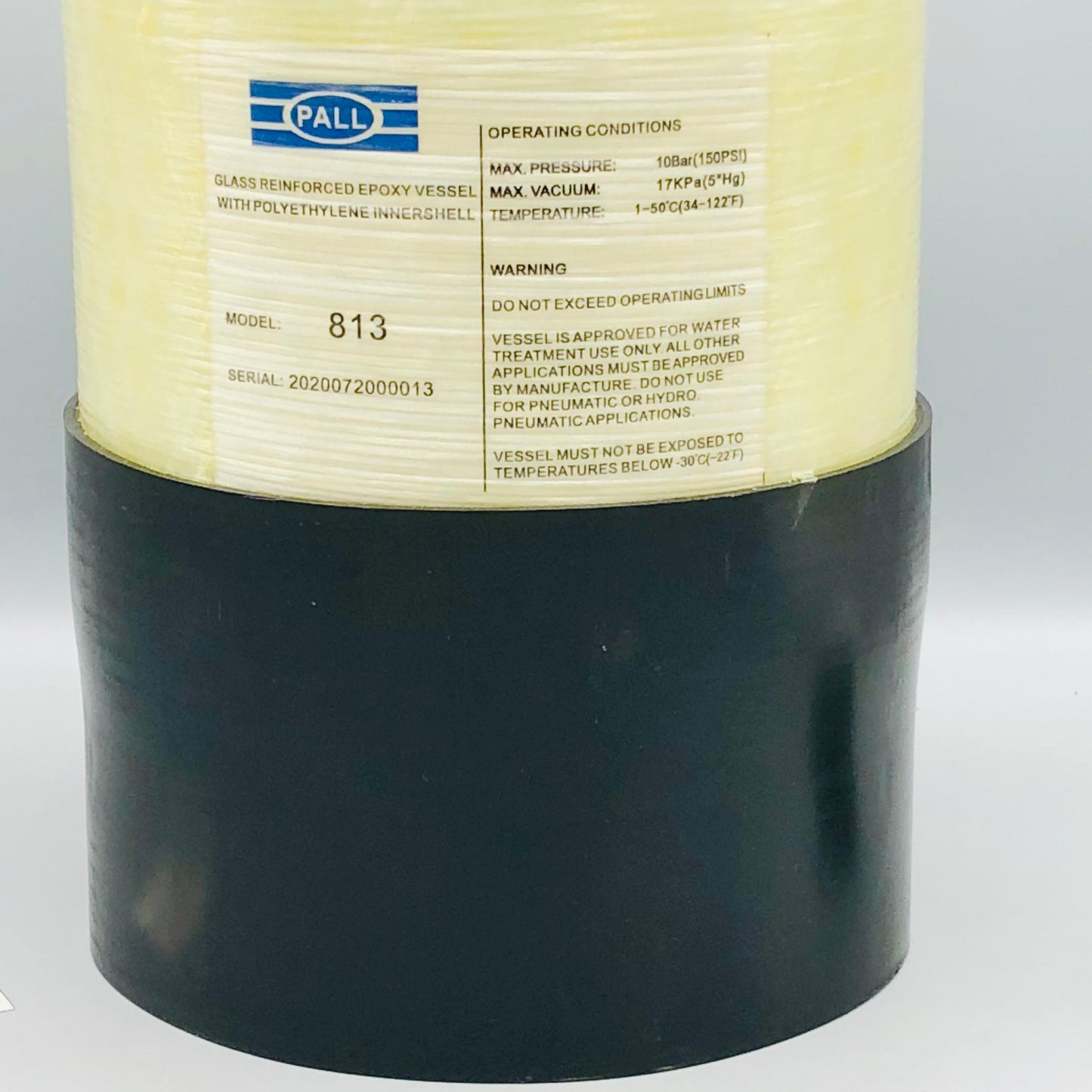 PALL® Premium FRP Pressure Vessel | Size 8" x 13"