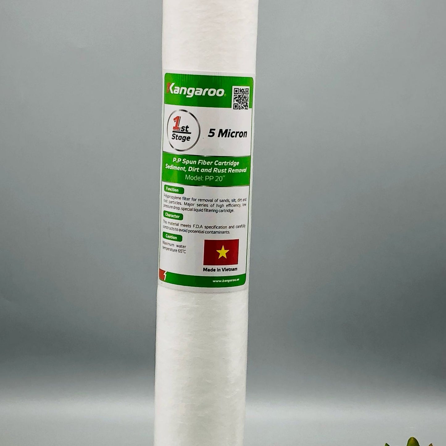 Kangaroo Sediment Filter Slim Cartridge 20" Vietnam Imported