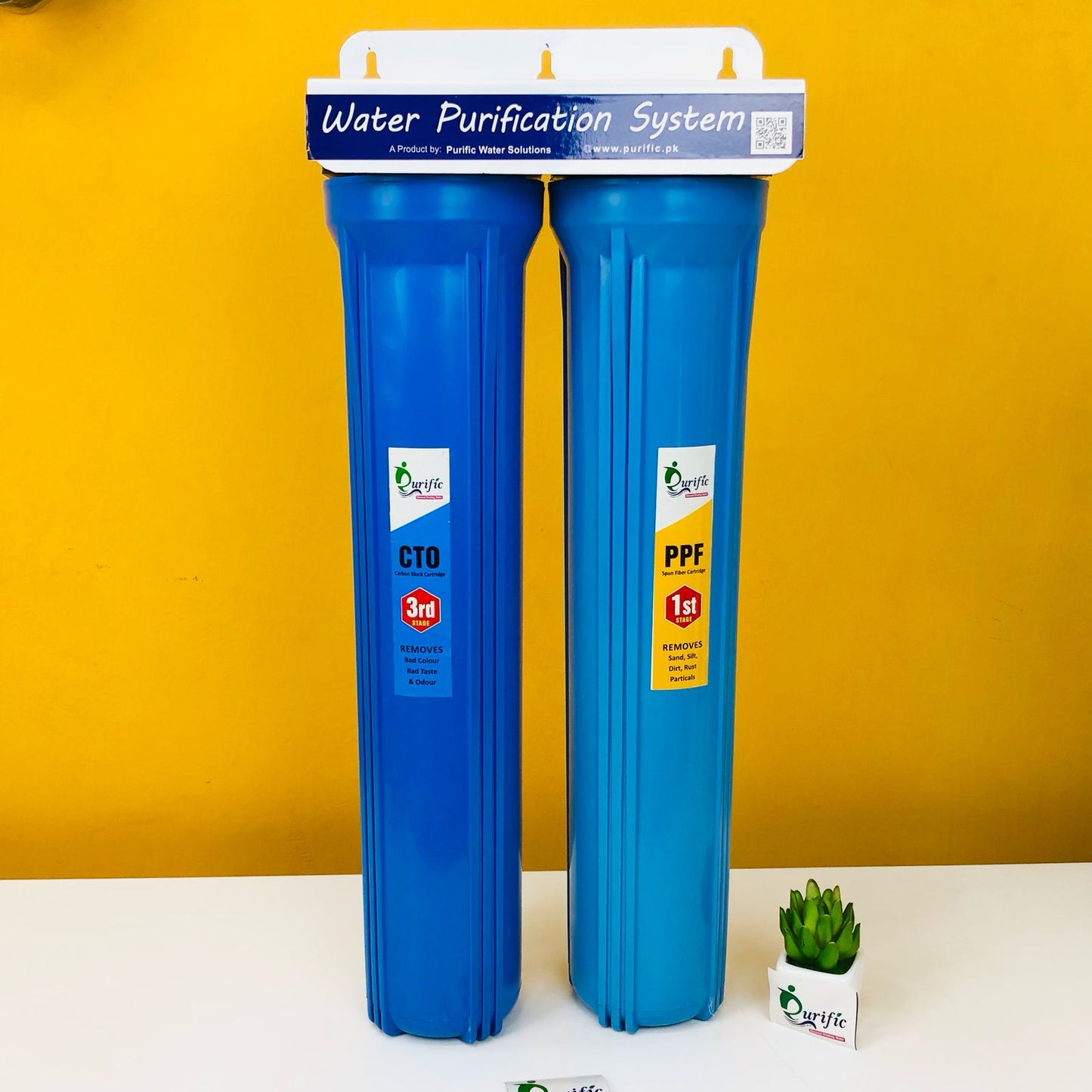 2 Stage Water Purification system 20" Slim