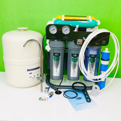 PALL 100 GPD 7 Stage Reverse Osmosis Double Gauge