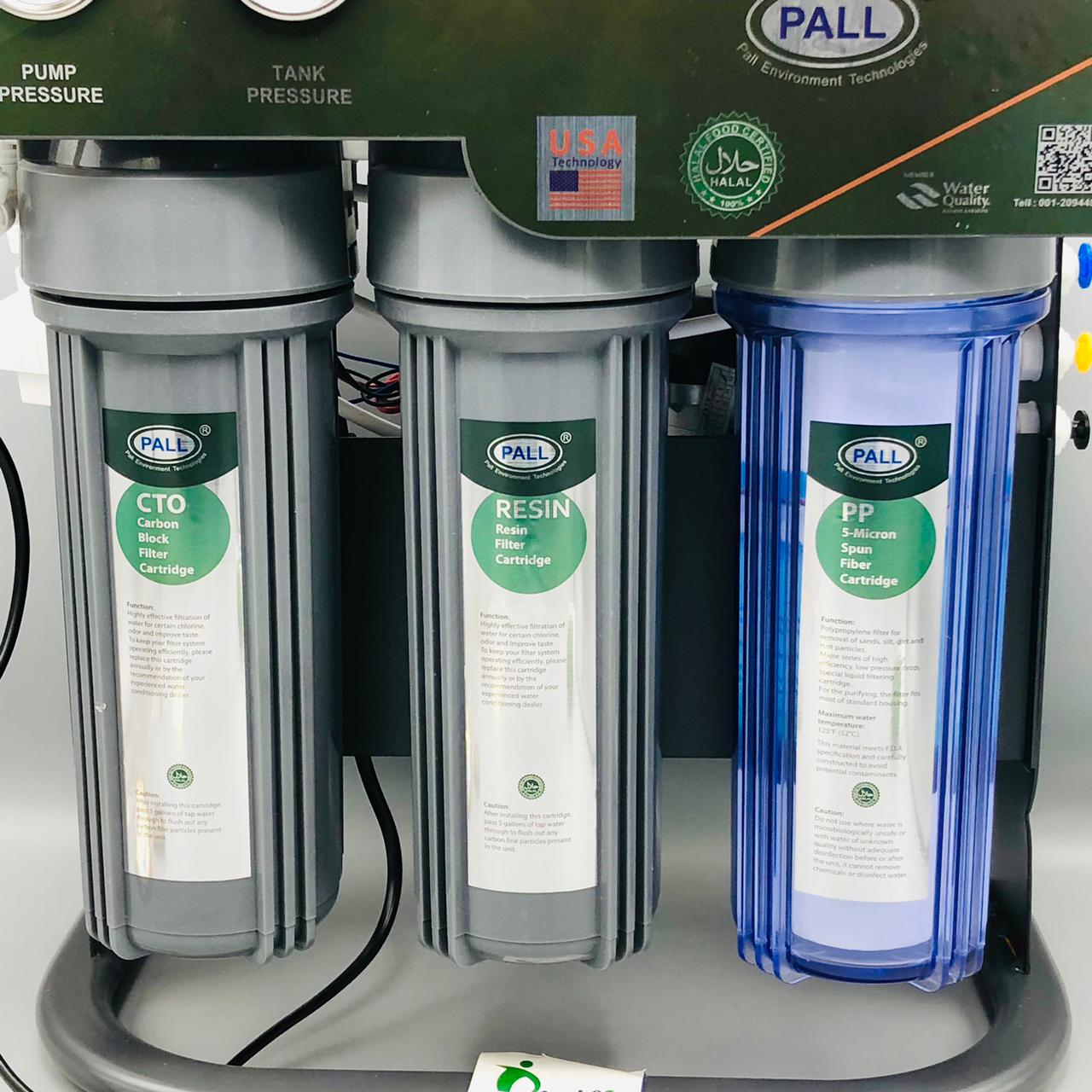 PALL 100 GPD 7 Stage Reverse Osmosis Double Gauge