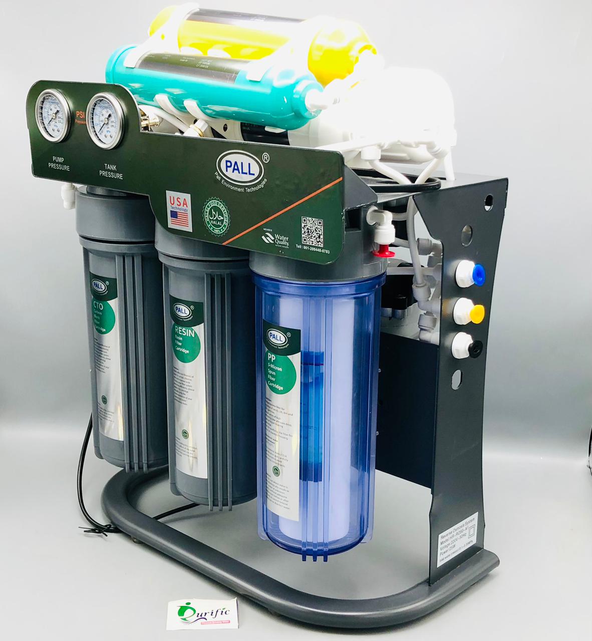 PALL 100 GPD 7 Stage Reverse Osmosis Double Gauge