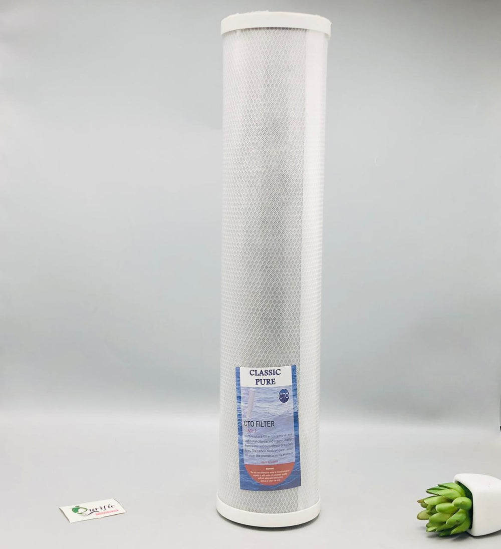 Premium 20-Inch CTO Carbon Block Filter Cartridge