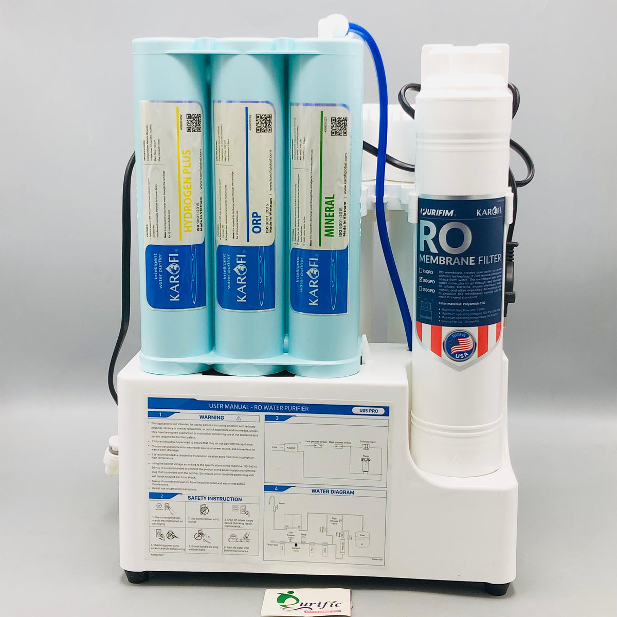 Karofi 10-Stage Premium RO Water Purifier  KAQ-U05 Pro  – (Vietnam)