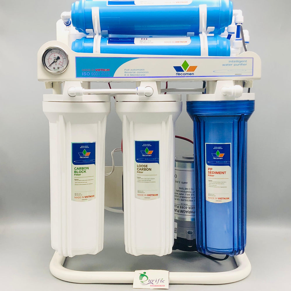 Tecomen Vietnam 8-Stage (RO) Water Purifier – 100 GPD with Mineral & Alkaline Technology